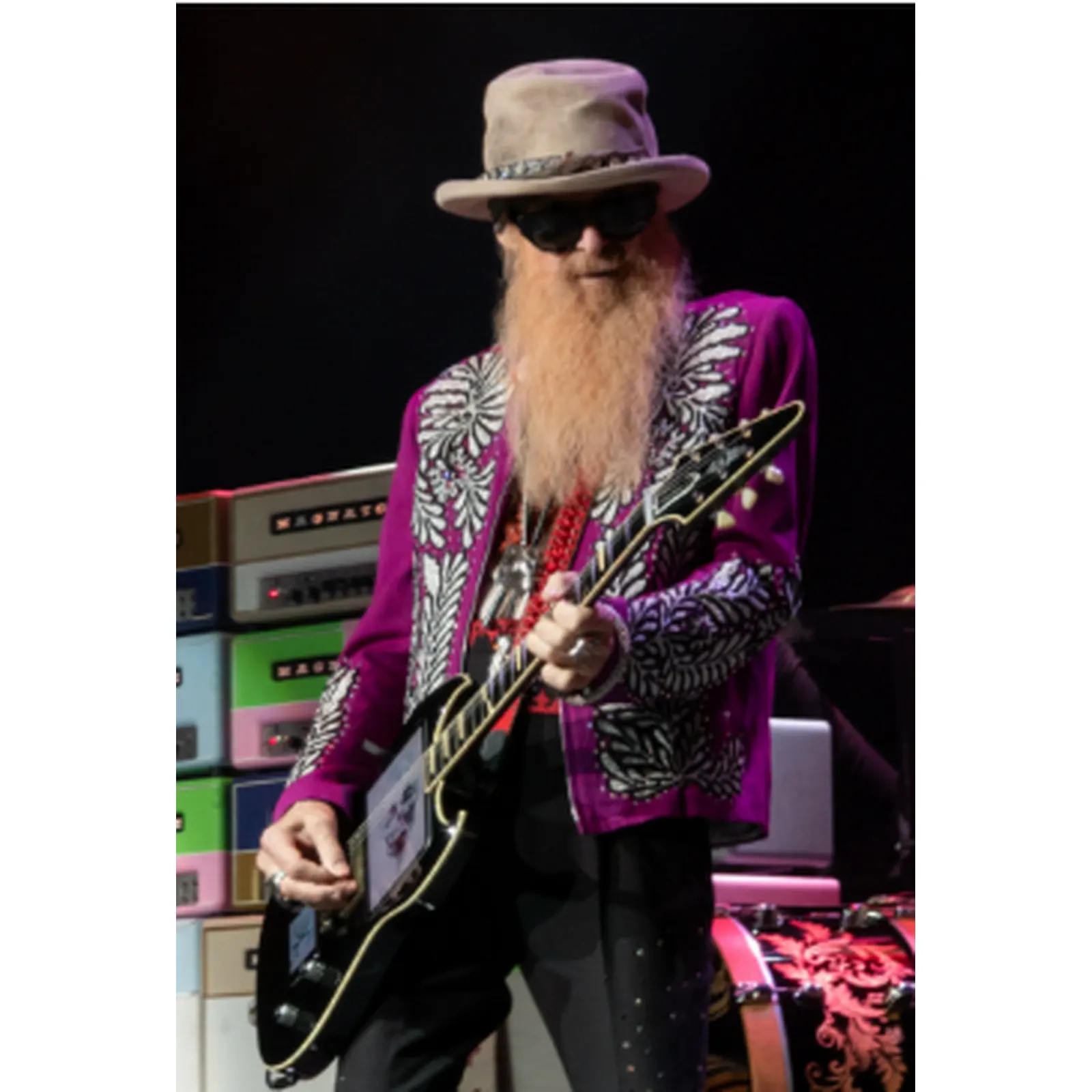 Billy Gibbons performing with ZZ Top
