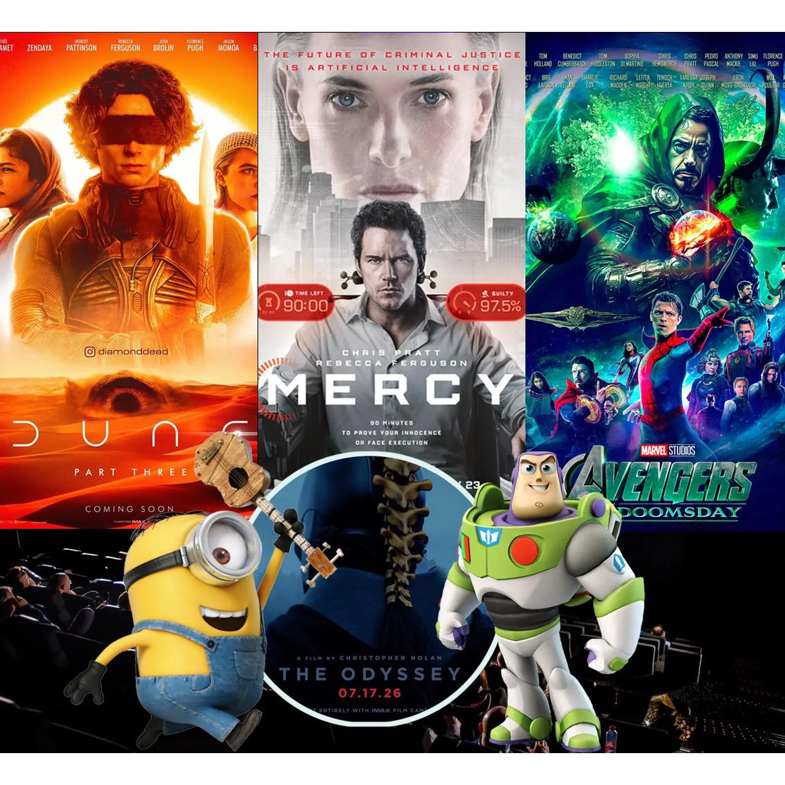 Upcoming Hollywood movies competing at the late 2026 box office